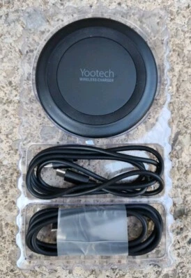 YOOTECH 10W Wireless Charger Apple iPhone & Samsung Galaxy - Black (F500) - Image 1 of 4