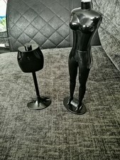 Black Display Holder Dress Clothes Mannequin Model Stand For Doll clothes x2