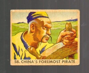 1930er Piratenbilder - Karte # 58 - Gum, Inc. - Bild 1 von 2