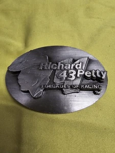 Richard Petty #43 "3 Decades Of Racing" 1991 Belt Buckle - Picture 1 of 1