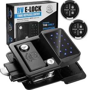 RVNovus E-Lock True Keyless Entry Electronic Touchscreen Lock for Doors - Black - Bild 1 von 5