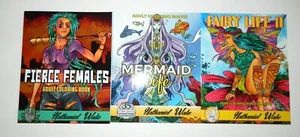 FIERCE FEMALES Mermaid Life FAIRY LIFE II Adult Coloring Books Nathaniel Wake - Bild 1 von 12