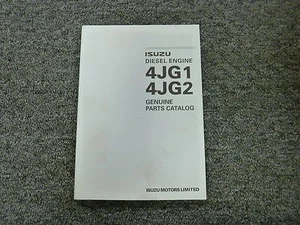 Isuzu Motors Models 4JG1 & 4JG2 Diesel Engine Genuine Parts Catalog Manual Book - Foto 1 di 1