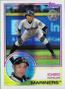 Topps Aggiornamento 2018 Silver Pack 1983 Cromo Ref #107 Ichiro Mariners - Foto 1 di 1