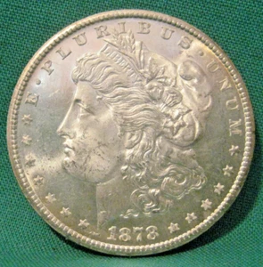 1878-S Morgan Silver Dollar-Sharp Details-High Luster-1st Year-Choice BU-#85 - Picture 1 of 2