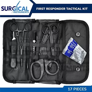 17 Pieces First Responder Tactical Kit Shears EMT/Scissors Combo Pack W/Holster - Picture 1 of 10