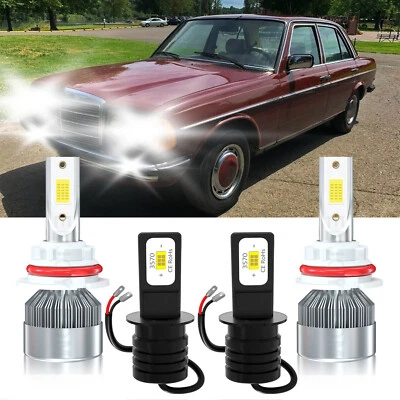 Faro LED haz alto bajo + bombilla antiniebla para Mercedes-Benz 300D 1987-1993 Foto 1 de 4