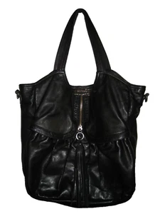 BOLSO DE HOMBRO JIMMY CHOO PARA H&M NEGRO CUERO GENUINO AJUSTE SERPIENTE CALIENTE DE COLECCIÓN - Imagen 1 de 10