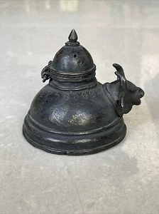 Vintage Solid Brass Inkwell 3" - Picture 1 of 10