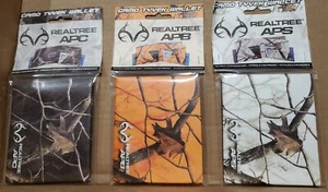 Lot of 3 - RealTree Orange Camo Outdoor Tyvek Wallet Slim Mens Bifold Wallet - Picture 1 of 3