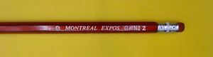 1970er gestreift MLB Nr. 2 Bleistift National League East Montreal Ausstellungen - Bild 1 von 3