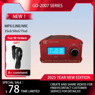 Transmisor de estación de radio estéreo 7W FM BH1415+LO 87,5-108 Foto 1 de 4