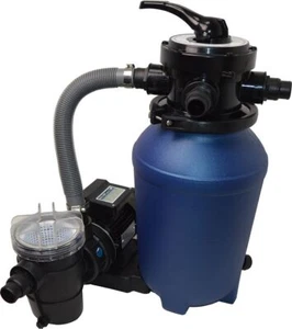 Sandfilteranlage Pool Filter Sandfilter mit Pumpe 8 m³ und Vorfilter SPLASH 250 - Bild 1 von 3