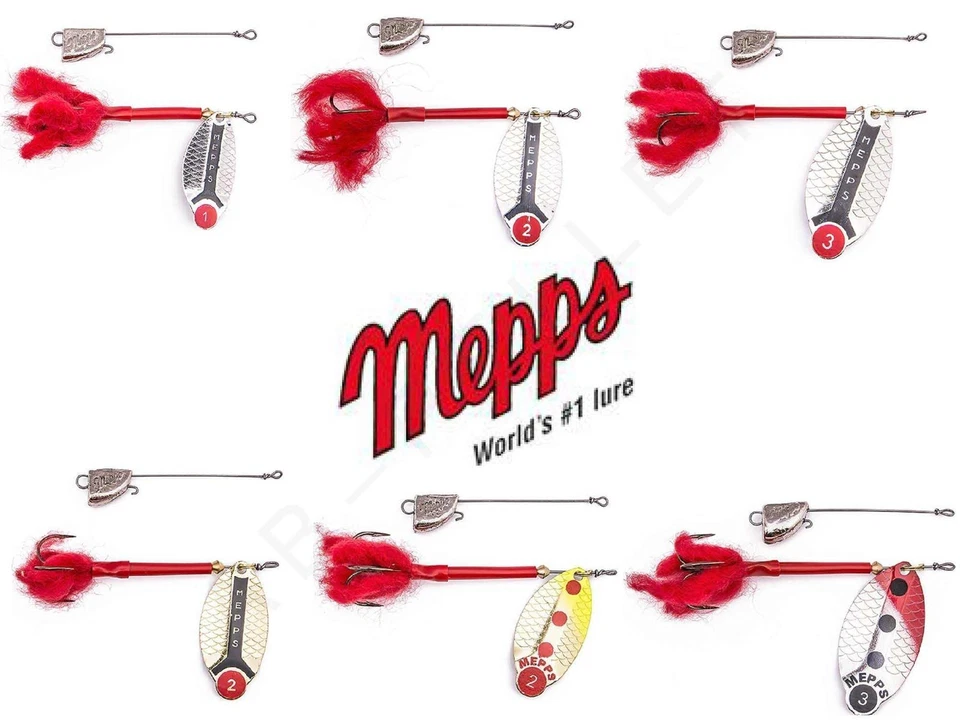 Mepps Lusox Spinner mit Puschel und Bleikopf silber gold fluo gr. 1 - 3 - Bild 1 von 1