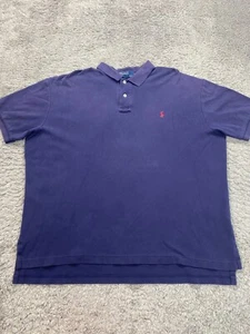 Polo Ralph Lauren Hemd Herren XL Navy Blau Kurzarm Klassisch Golf Vintage 90er USA - Bild 1 von 8