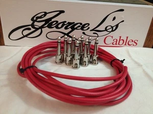 NEW George L 155 Pedalboard Effects Cable Kit .155 Red / Nickel - 10/10 - Picture 1 of 1