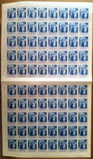 Vatikan Vaticano 1943 Nr.94 kompl BOGEN mit ZWISCHENSTEG postfrisch ** Pius XII.