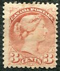 Canada 1870, SG 80, 3c rouge rose pâle, inutilisé, CV 350 £