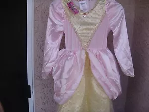 AUTÉNTICO ""PEQUEÑA PRINCESA por FORO NOVEDADES NIÑAS 8-10 ROSA/AMARILLO DISFRAZ DRES - Imagen 1 de 9