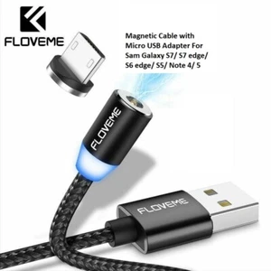 Micro USB Magnétique Chargeur Câble Compatible avec Samsung S7 S6 S5 Note 4 5 - Imagen 1 de 11
