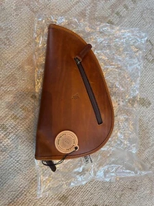 New with Tags Tom Beckbe Full Leather Pistol Case in Brown Made in the DR - Picture 1 of 6