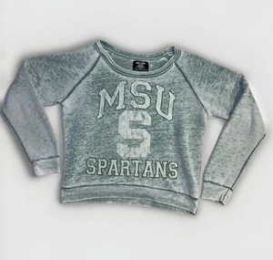 MSU Spartans sweater green NCAA college women sz M - Picture 1 of 13