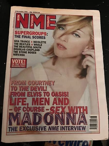 NME MAGAZINE PAPER  MADONNA COVER and Interview December 1995 Rare  - Bild 1 von 4