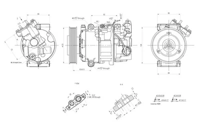 HELLA Compressor, air conditioning 8FK366200-681 - Image 1 of 4