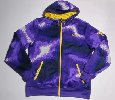 Nike Lakers Kobe Sudadera con Capucha Púrpura Baloncesto Cremallera Pitón Piel de Serpiente Mamba Talla Grande Foto 1 de 4