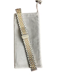 MICHELE DECO II MID 16mm 2 Tone SS/ Y GOLD WATCH BRACELET - MS16FT285048 - Picture 1 of 4