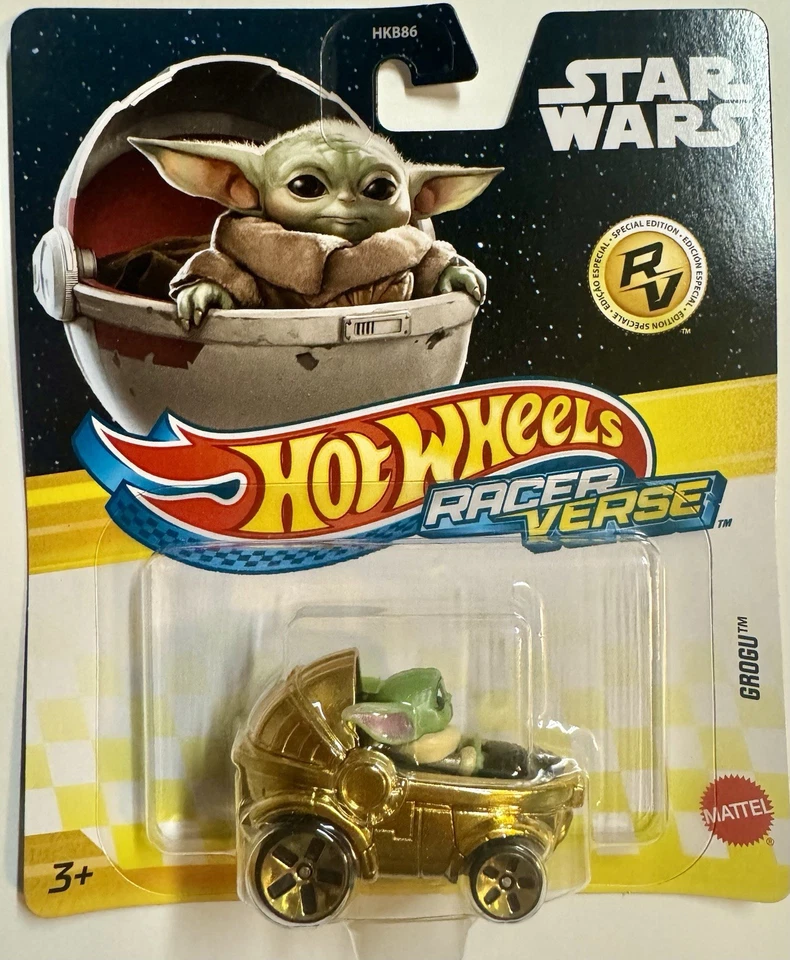 Grogu - Hot Wheels Racer Verse Gold Special Edition 2025 Star Wars RARE - Image 1 of 2