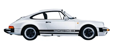Набор графических наклеек на заказ для Porsche 911 1964-1995 964 930 993 с тремя полосками сбоку - Изображение 1 из 4