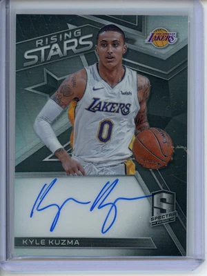 2017-18 Panini Spectra Kyle Kuzma Rising Stars Signatures Auto 107/199 Lakers - Image 1 of 2