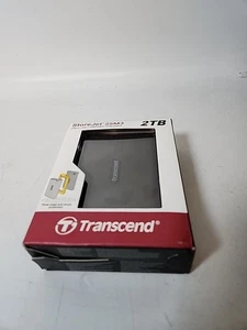 Transcend 2TB USB 3.1 Gen 1 StoreJet 25M3S SJ25M3S Rugged 2TB, Iron Gray  - Picture 1 of 6