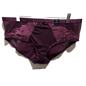 NWT Torrid Eggplant Purple Lace Stretch Nylon Hipster Panties in 1X 14 16 Tor 1 - Picture 1 of 6