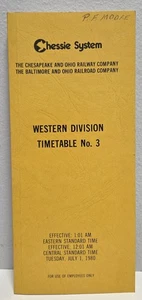 1980 Chessie System Railroads Western Division Timetable #3- Employee Handbook - Picture 1 of 3