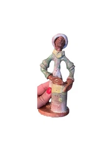 Vintage Schlagzeuger Antigua Keramik Figur Indianer Karibik Kunst Figur Musik - Bild 1 von 8