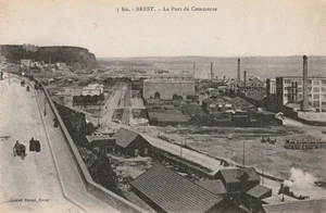 Brest  Town Factory Train locomotive Divided postcard Early 1900s - Picture 1 of 2