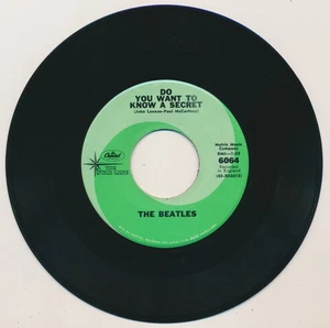 Beatles RARE 1965 U.S. 'KNOW A SECRET' GREEN SWIRL STARLINE 45 NEAR MINT! WC - Picture 1 of 2