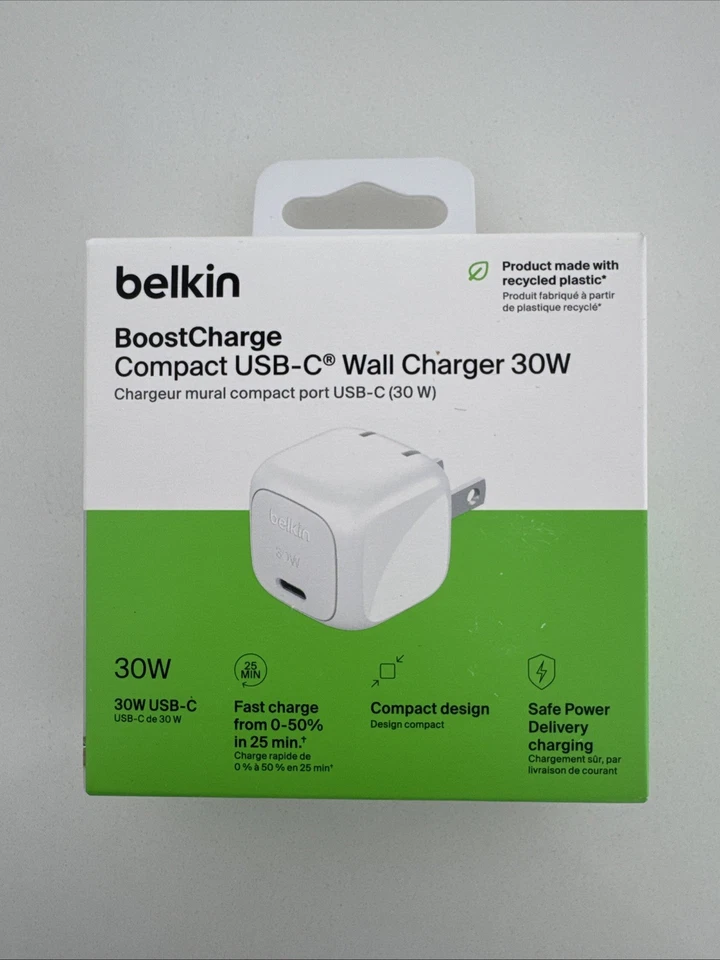 Belkin CCD001bt1MBK BoostCharge Dual USB-A 24W Car Charger w Cable Black