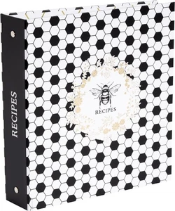 Libro de recetas de abeja Honeycomb Hive QP12-25361 carpeta de bolsillo para tarjetas de 3 anillos 9 x 9,4 L" - Imagen 1 de 4