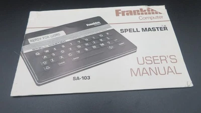 Franklin Spell Master Model SA-103...... MANUAL ONLY - Image 1 of 3