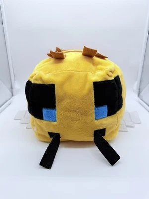 Minecraft Bee Pillow Buddy Plush 12” 2021 Mojang AB Stuffed Animal Yellow Brown - Image 1 of 4