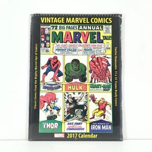 Marvel Vintage 2017 Kalender klassische Hüllen Comics 11 x 14 rahmenfertiger Einband NEU - Bild 1 von 7
