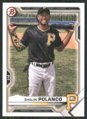 2021 Bowman Draft #BD-176 Shalin Polanco Pittsburgh Pirates 50611 - Image 1 of 2