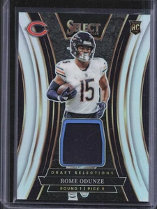 2024 Panini Select Rome Odunze Draft Selections Rookie Jersey Silver Prizm /149 - Picture 1 of 2