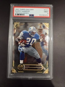 1997 Topps Gallery Critics Choice #CC1 Barry Sanders PSA 9 - Picture 1 of 2