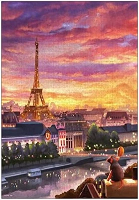 Tenyo D1000-095 Disney Ratatouille One Day at Sunset 1000 piece Jigsaw Puzzle - Image 1 of 4