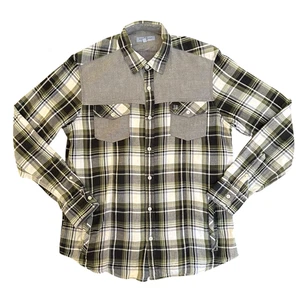 Harmont & Blaine Jeans Mens L Plaid & Gray Casual Shirt Shacket - Picture 1 of 10