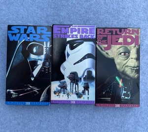 Star Wars Original Trilogy 3 VHS Set 1995 - Picture 1 of 6